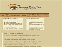 Tablet Screenshot of permanentmakeupyuma.com